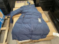 BRAND NEW TRESPASS AUDREY LADIES CASUAL WINTER JACKET BLUE SIZE XXL RRP £159 (LOC: 43.8-AA9310 -