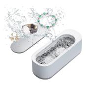 Boxed Ultrasonic Jewelry Cleaner 46KHz Deep Cleaning Energy-Saving Design Multi-Purpose Use for