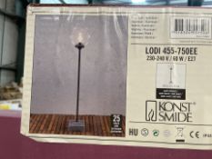 6 X BRAND NEW KONSTSMIDE LODI 60W BLACK STANDING LIGHT RRP £139 (LOC: 44.9-AA9609 - HP)