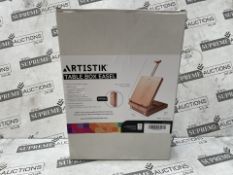 10 X BRAND NEW ARTISTIK TABLE BOX EASEL PERFECT FOR STUDIO OR CLASS BEECHWOOD ADJUSTABLE HEIGHT