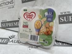 145 X BRAND NEW COW AND GATE 230G SOFT CHEWS VEGGIES AND LEMON CHICKEN CHILDRENS MEALS FROM 12