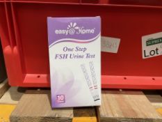 16 X EASY HOME ONE STEP FSH URINE TESTS PACKS OF 10 RRP £16 EACH (LOC: 26.5-BB503 - 1P)