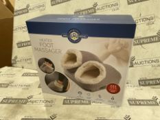 2 X BRAND NEW WELL BEING PREMIUM HEATED FOOT MASSAGERS RRP £60 EACH (LOC: 44.18-HH1668 - 1P)