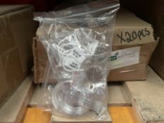 11 X BRAND NEW CLEAR PLASTIC GENITAL CLAMPS (LOC: 9.8-bb3766 - 1P)