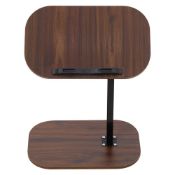 Boxed Adjustable Height Foldable Computer Desk Brown (LOC: SR6(1.6)-PP321 - 1LP)