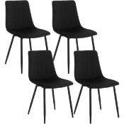 Boxed Aghaboy 44.00cm H Velvet Upholstered Side Chair (Set of 4) (LOC: SR6.2.1-QA8440 - 1LP)