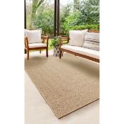 Alyrica Jute-Look Indoor / Outdoor Area Rug Rectangle 120 x 170 cm Natural Brown (LOC: SR6(2.5)-