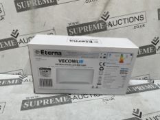 12 X BRAND NEW ETERNA VECOWLW Plastic LED Wall Light White plastic surface mount LED wall light 6W