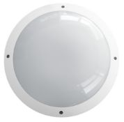 12 X BRAND NEW ETERNA Aluminium Wall Light Aluminium white IP65 bulkhead opal diffuser 18W LED 4200K