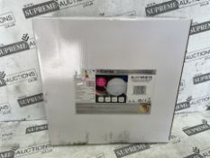 12 X BRAND NEW ETERNA ALMFWHEYE Aluminium Wall Light Aluminium white IP65 bulkhead eyelid opal
