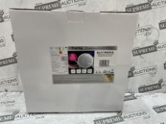 12 X BRAND NEW ETERNA ALMFWHFUL Aluminium white IP65 bulkhead opal diffuser 18W LED 4200K step dim