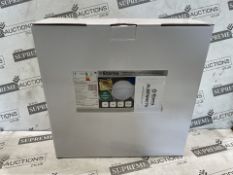 12 X BRAND NEW ETERNA ALMFWHEYE Aluminium Wall Light Aluminium white IP65 bulkhead eyelid opal
