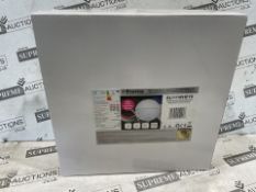 12 X BRAND NEW ETERNA ALMFWHEYE Aluminium Wall Light Aluminium white IP65 bulkhead eyelid opal