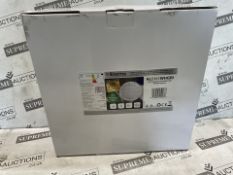 12 X BRAND NEW ETERNA ALEM3WHGRI Aluminium white IP65 bulkhead opal diffuser with white grill 18W