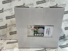 12 X BRAND NEW ETERNA ALMFWHEYE Aluminium Wall Light Aluminium white IP65 bulkhead eyelid opal
