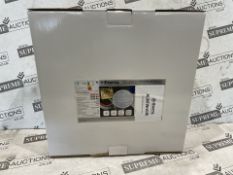 12 X BRAND NEW ETERNA ALMFWHGRI Aluminium Wall Light Aluminium white IP65 bulkhead opal diffuser
