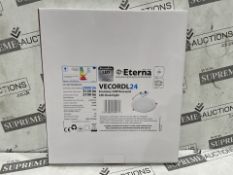 12 X BRAND NEW ETERNA VECORDL24 Slim white 297mm commercial downlight 24W LED 4000K DESCRIPTION