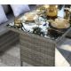 New & Boxed Luxury Corner Garden Dining Set – Grey Rattan Sofa Set with Table & Footstools. - Image 2 of 4