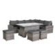 New & Boxed Luxury Henley Left Hand Garden Set with Rising Table. RRP £1499.99. Durable rust- - Image 1 of 2
