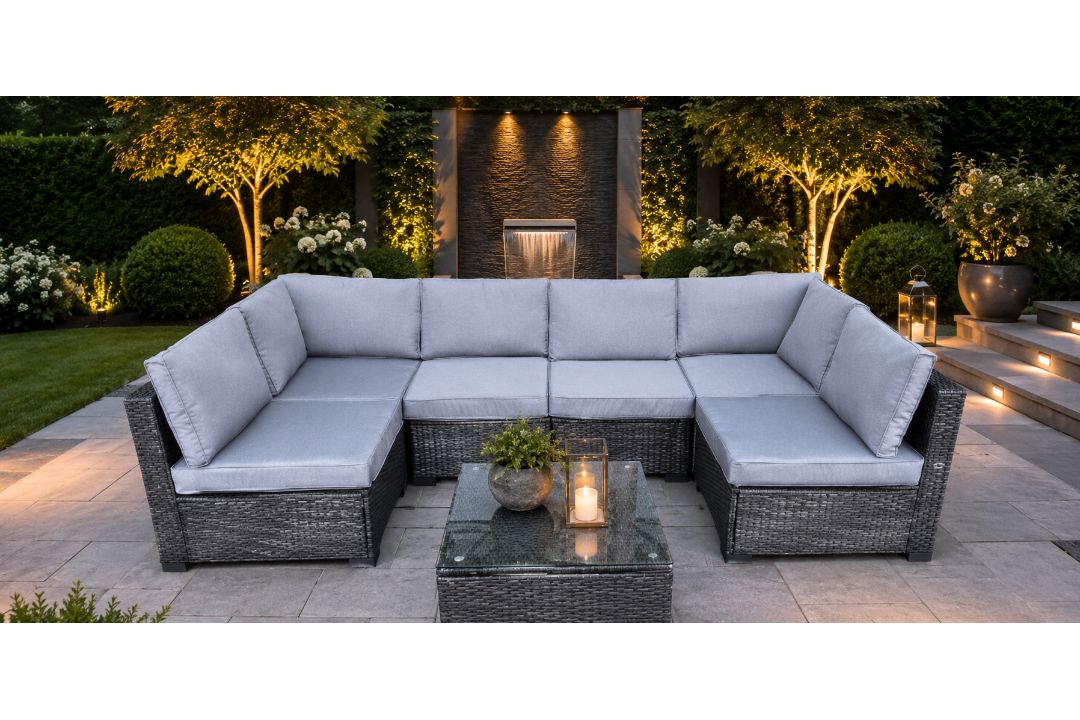 New & Boxed Luxury Bentley 7 Piece Luxury Rattan Garden Sofa Set – RRP £1,999. Transform your - Image 2 of 2