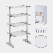 Boxed Heated Clothes Airer with Cover - Medium (LOC: RS1.9-PP2135 - 1LP)