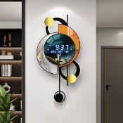 Boxed 26" Silent Wall Clock with Voice-Activated & Dual Power Supply. RRP £259.00 (LOC: SR7.2.4-
