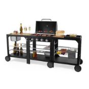Boxed VonHaus Modular Outdoor Kitchen, Interlocking Garden Cooking Station Gas BBQ *box 2/3 only* (