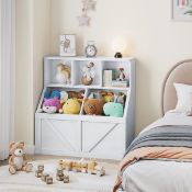 Boxed Solid Wood 89.9Cm Toy Storage in White (LOC: SR6.5.1-QA8610 - 1LP)