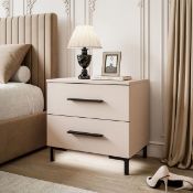 Boxed Aatikun Kashmir Bedside Table with LED Lighting (LOC: SR6.5.4-QA8692 - 1LP)