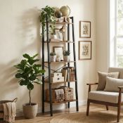 Boxed Westhought 172cm H x 56cm W Steel Ladder Bookcase (LOC: SR6.5.3-QA8654 - MP)