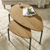 Boxed Taniyha Three Leg Coffee Table (Set of 2) (LOC: SR6.5.4-QA8675 - 1LP)