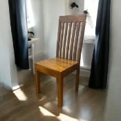 Boxed Hand-Finished Solid Wooden Dining Chair (LOC: SR6.5.3-QA8668 - 1LP)