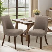 Boxed Parsons Upholstered Dining Chair Solid Wood Side Chair - Comfort & Style for Modern Homes (Set