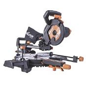 Evolution R210SMS-300+ 210mm Electric Single-Bevel Sliding Multi-Material Mitre Saw 220-240V (LOC: