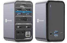 E-VATAR USB-C TRIPLE DISPLAY DOCKING STATION (LOC: B3Cage.2-QA9075 - 1P)