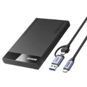 BENFEI 2.5 Inch SATA to USB Tool Free External Hard Drive Enclosure (LOC: B3Cage.4-QA9130 - 1P)