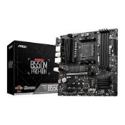 MSI AMD Ryzen B550M PRO-VDH AM4 PCIe 4.0 mATX Motherboard (LOC: B3Cage.2-QA9026 - 1P)