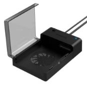 SABRENT USB 3.0 to SATA External Hard Drive Lay Flat Docking Station with Built in Cooling Fan (LOC: