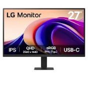 LG | LG 27U631A-B 27 Inch 100Hz IPS QHD USB-C Monitor (LOC: SR6.6.10-QA8947 - 1P)