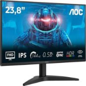 AOC 24B36X 24 inch FHD Gaming Monitor 144Hz, IPS Panel, 4ms GtG, HDR10, (1920x1080 HDMI (LOC: SR6.