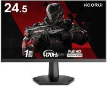 KOORUI 25E3A 24.5" VA 170Hz Full HD 1920 x 1080 Gaming Monitor (LOC: SR6.6.7-QA8925 - 1P)
