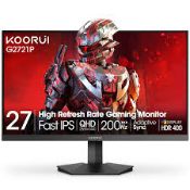 Koorui G2721P 27" Quad HD IPS 200Hz 1ms HDR400 Adaptive Sync Gaming Monitor (LOC: SR6.6.3-QA8870 -