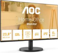 AOC 24B3HA2 24 inch FHD Monitor 120Hz, IPS Panel, 4ms GtG, Speakers, (LOC: SR6.6.8-QA8931 - 1P)