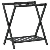 Boxed Elkan Luggage Rack 68x38x58 cm Bamboo Black (LOC: SR6(1.1)-DE522 - 1P)