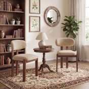 Boxed 40.5cm H Upholstered Upholstered Back Side Chair in Camel (Set of 2) (LOC: SR6.8.2-QA9155 -