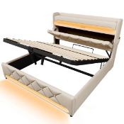 Boxed Metro Lane Modern LED Hydraulic Storage Double. RRP £539.99. (LOC: SR6.8.3-QA9172 - MP)