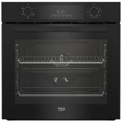 Beko BBIF12300B Built-in Single Fan Electric Oven - Black RRP £296.99 (broken door) (LOC: SR4L-