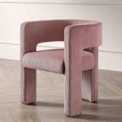 Boxed Greenwich Dusty Pink Corduroy Dining Chair RRP £279.99. Our beautiful Greenwich chair features