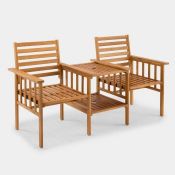 Boxed Cannes 2 Seater Wooden Loveseat (LOC: SR5(1.10)-PP3359 - MP)