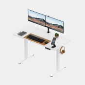 Boxed White Standing Desk 120x60cm with USB-C Charging Port (LOC: SR5.4.2-QA6648 - 1LP)